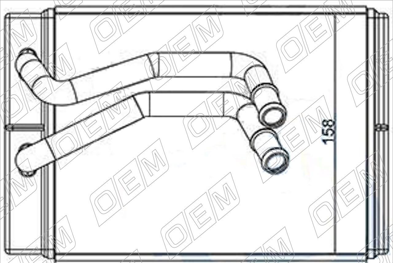 Радиатор отопителя  Hyundai  Sonata  4 EF 