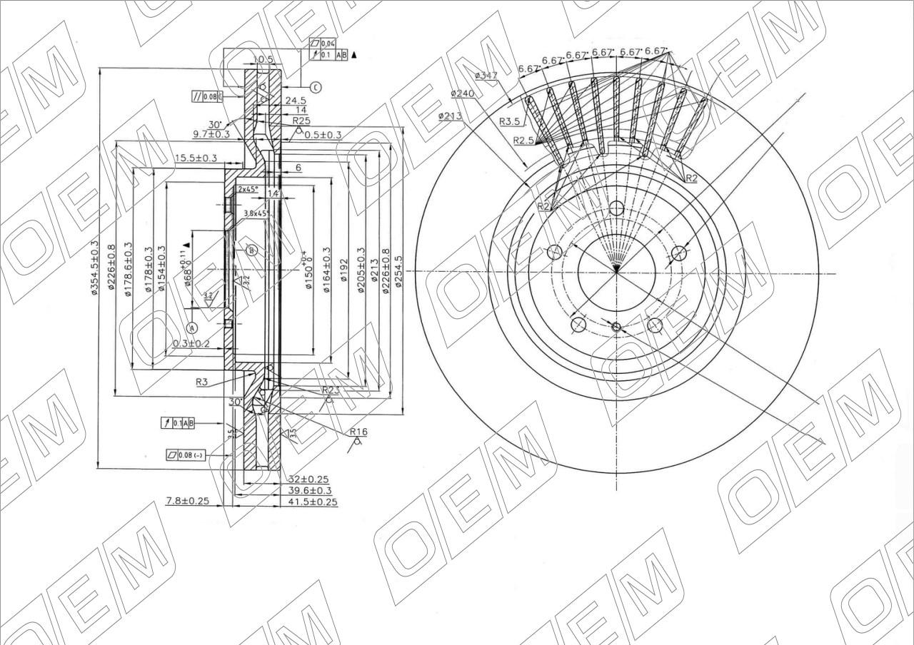 Диск тормозной передний  Infiniti  FX / QX70  S51 