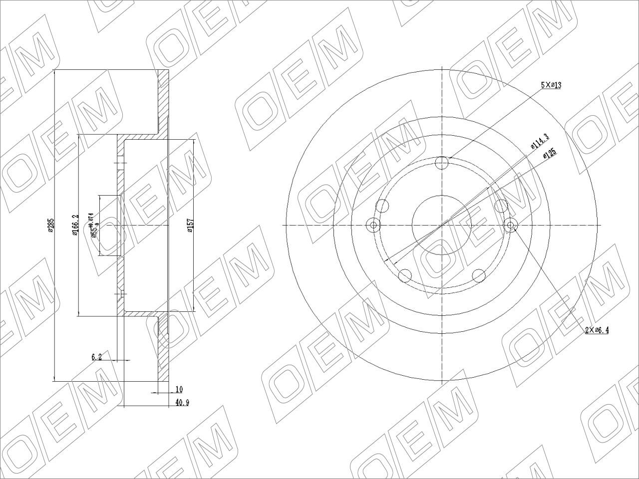 Диск тормозной задний  Geely  Coolray  SX11 (2019-нв)