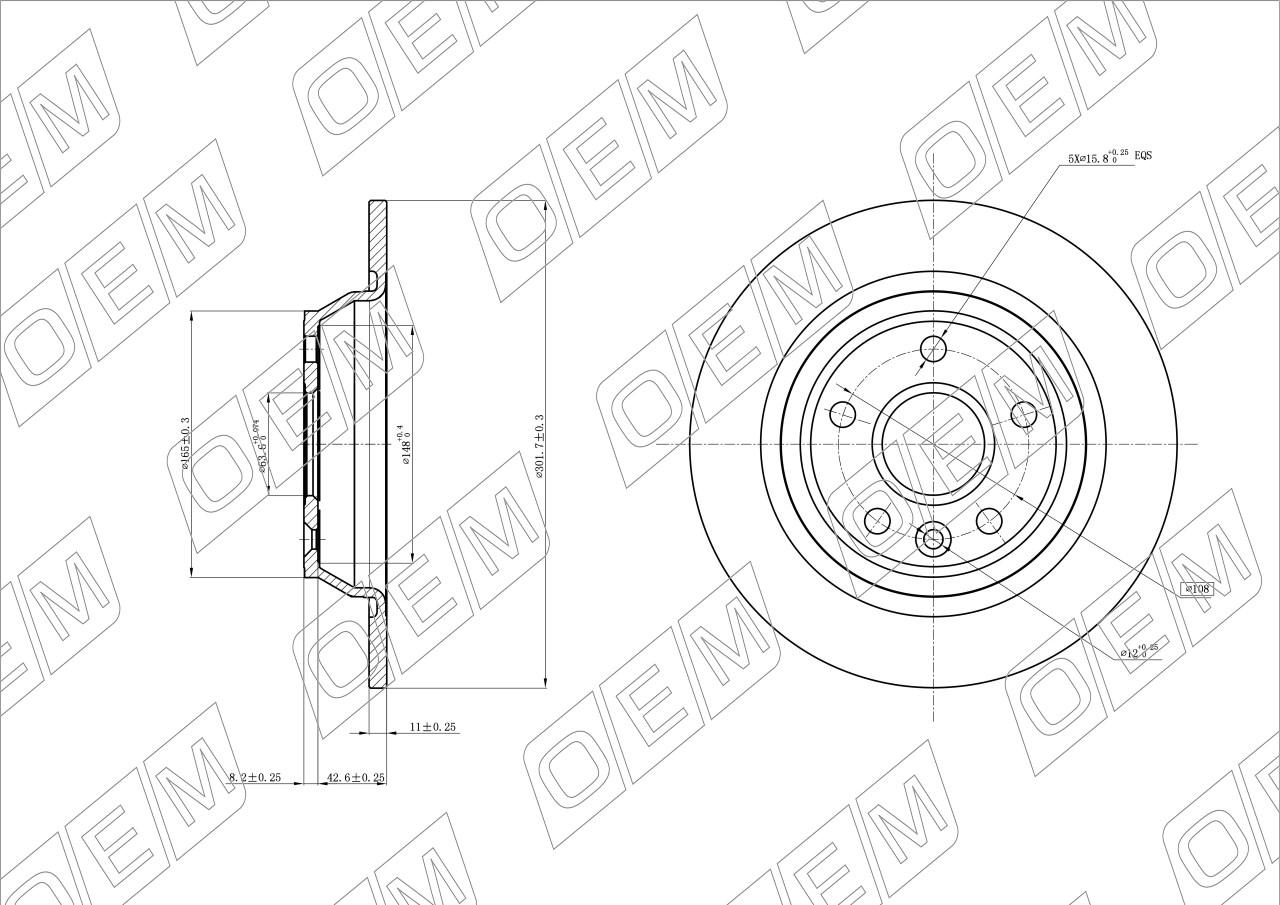 Диск тормозной задний  Ford  Galaxy  2 