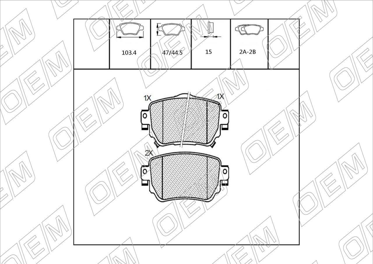 Колодки тормозные дисковые задние  Nissan  Qashqai  2 j11 