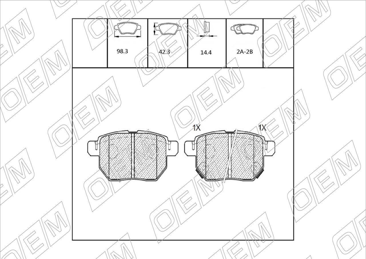 Колодки тормозные дисковые  Toyota  Auris  1 