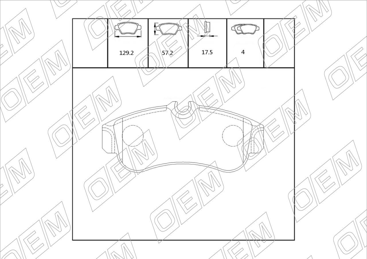 Колодки тормозные дисковые передние  Nissan  Almera  N16 