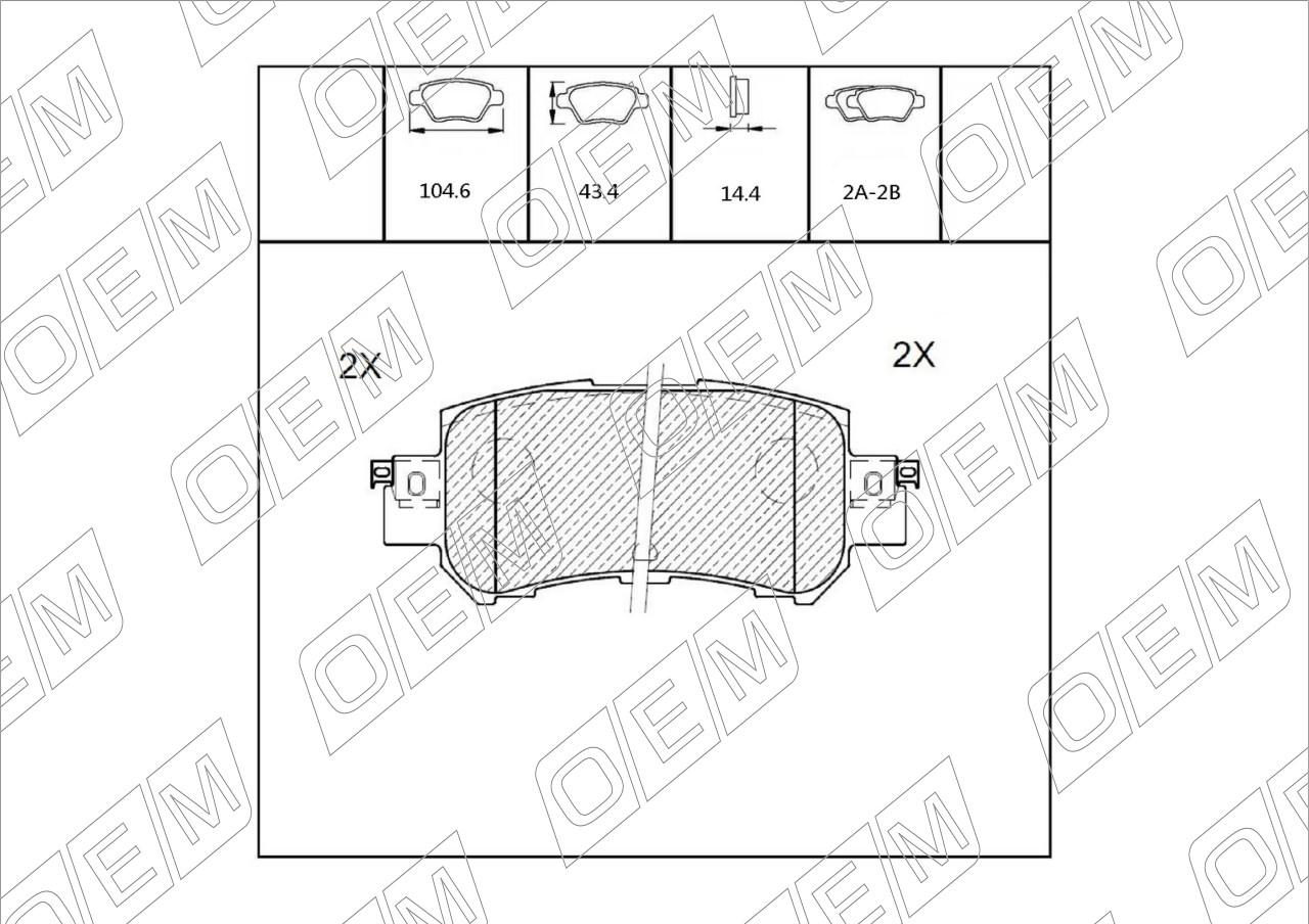 Колодки тормозные дисковые задние  Mazda  CX-5  1 