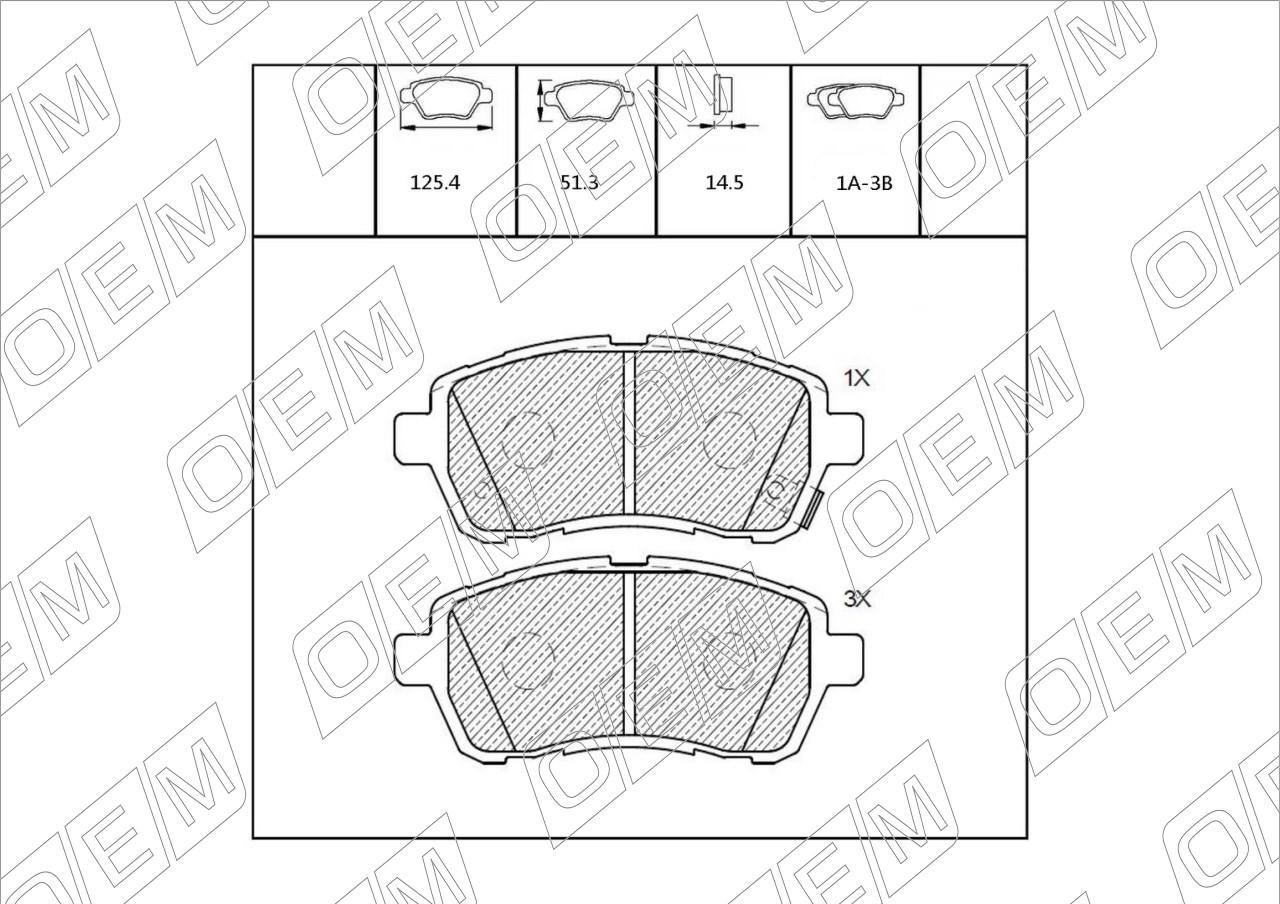 Колодки тормозные дисковые передние  Ford  Fiesta  Mk6 