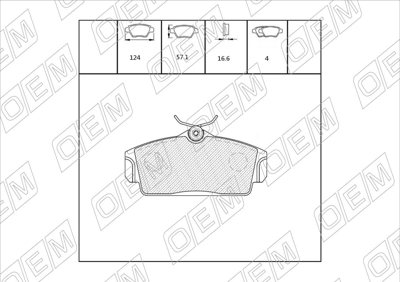 Колодки тормозные дисковые передние  Nissan  Primera  P11 