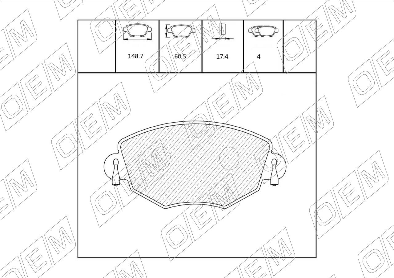 Колодки тормозные дисковые передние  Ford  Mondeo  3 