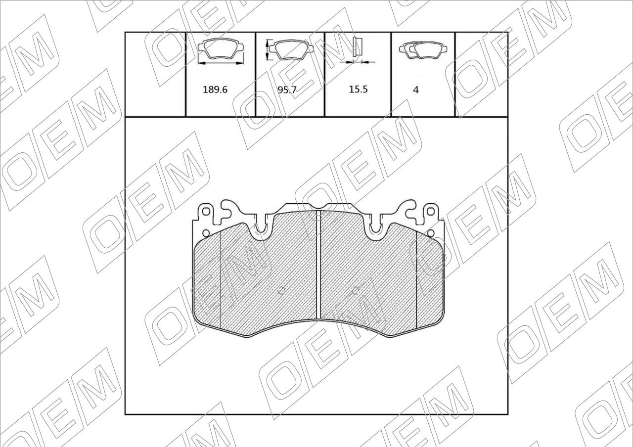 Колодки тормозные дисковые передние  Land Rover  Range Rover  4 L405 