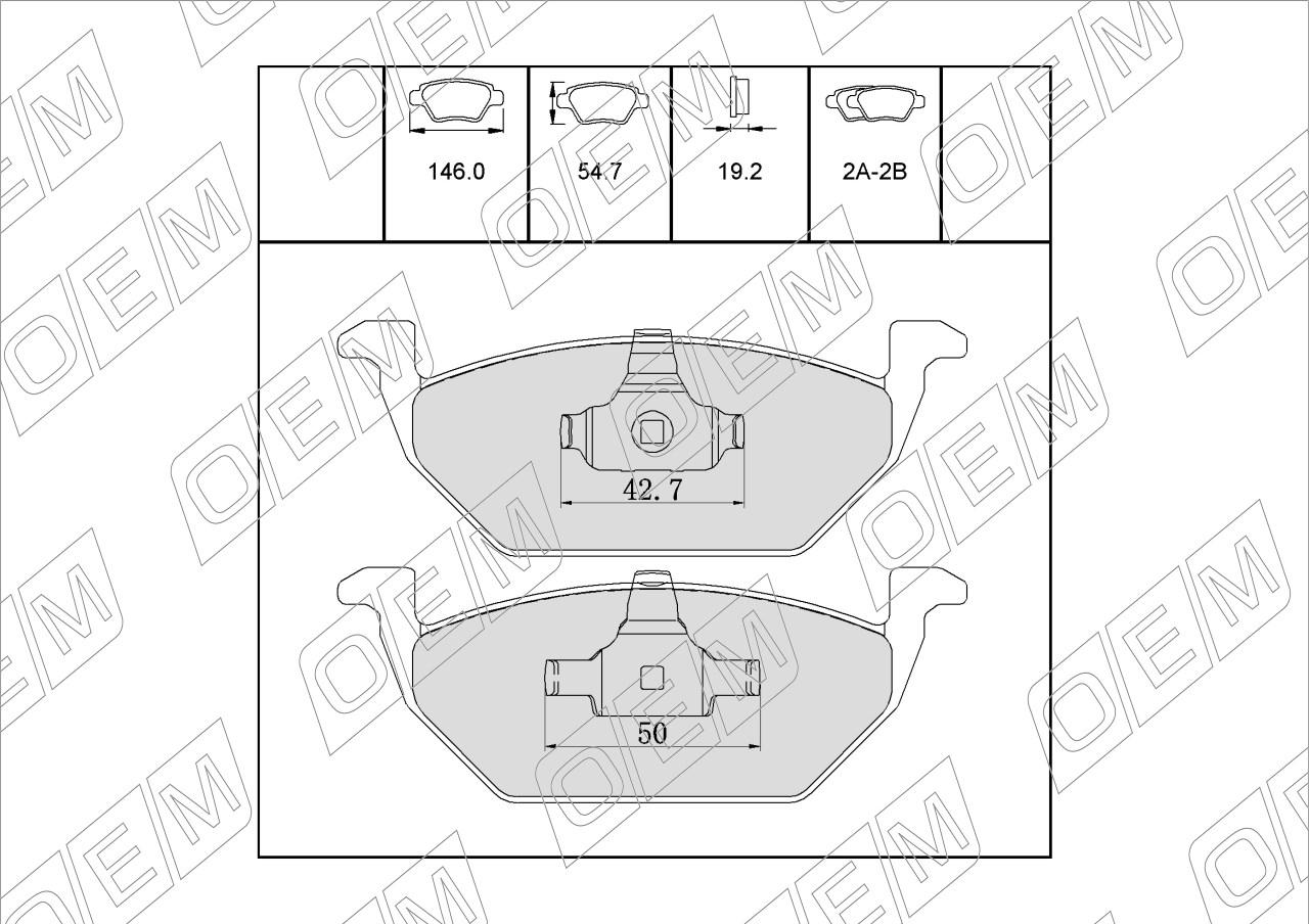 Колодки тормозные дисковые передние  Volkswagen  Jetta  6 
