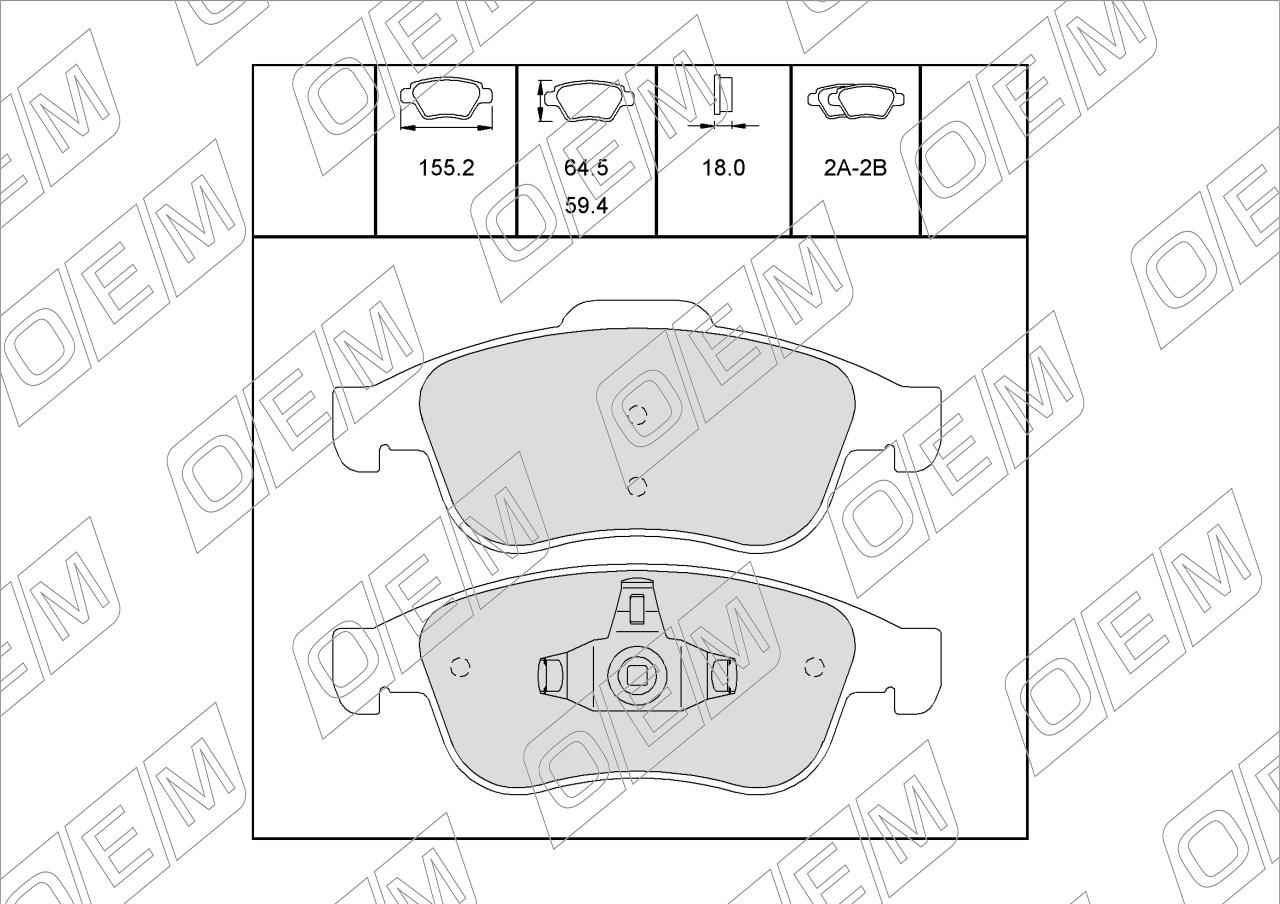 Колодки тормозные дисковые передние  Renault  Duster  1 