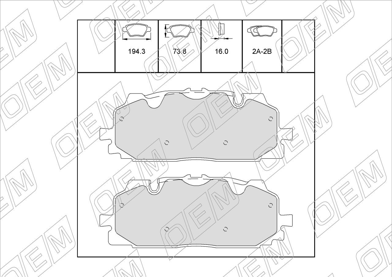 Колодки тормозные дисковые передние  Audi  A4  5 B9 (2015-нв)