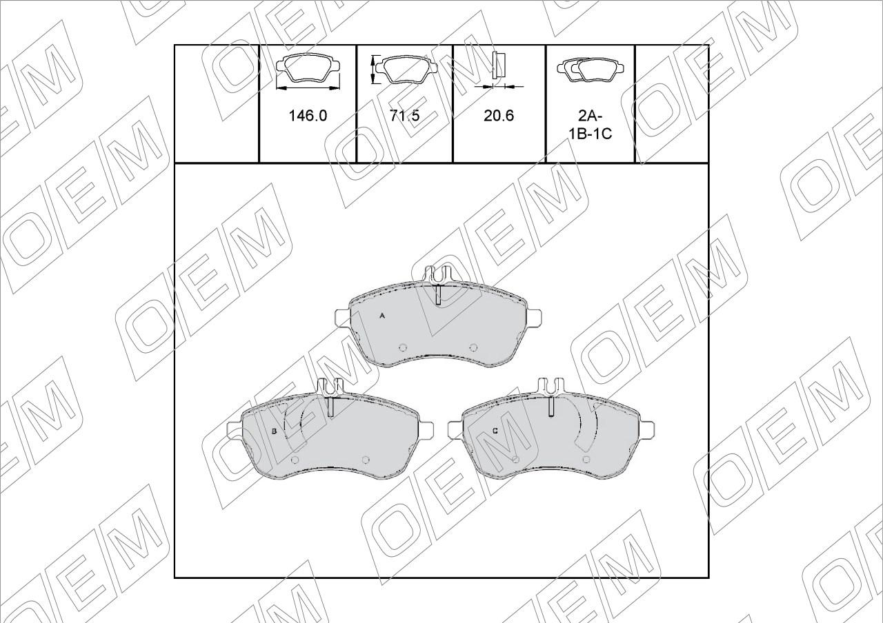Колодки тормозные дисковые передние  Mercedes-Benz  E-Class  W212 