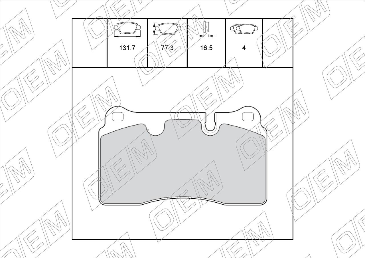 Колодки тормозные дисковые передние  Land Rover  Range Rover  3 L322 
