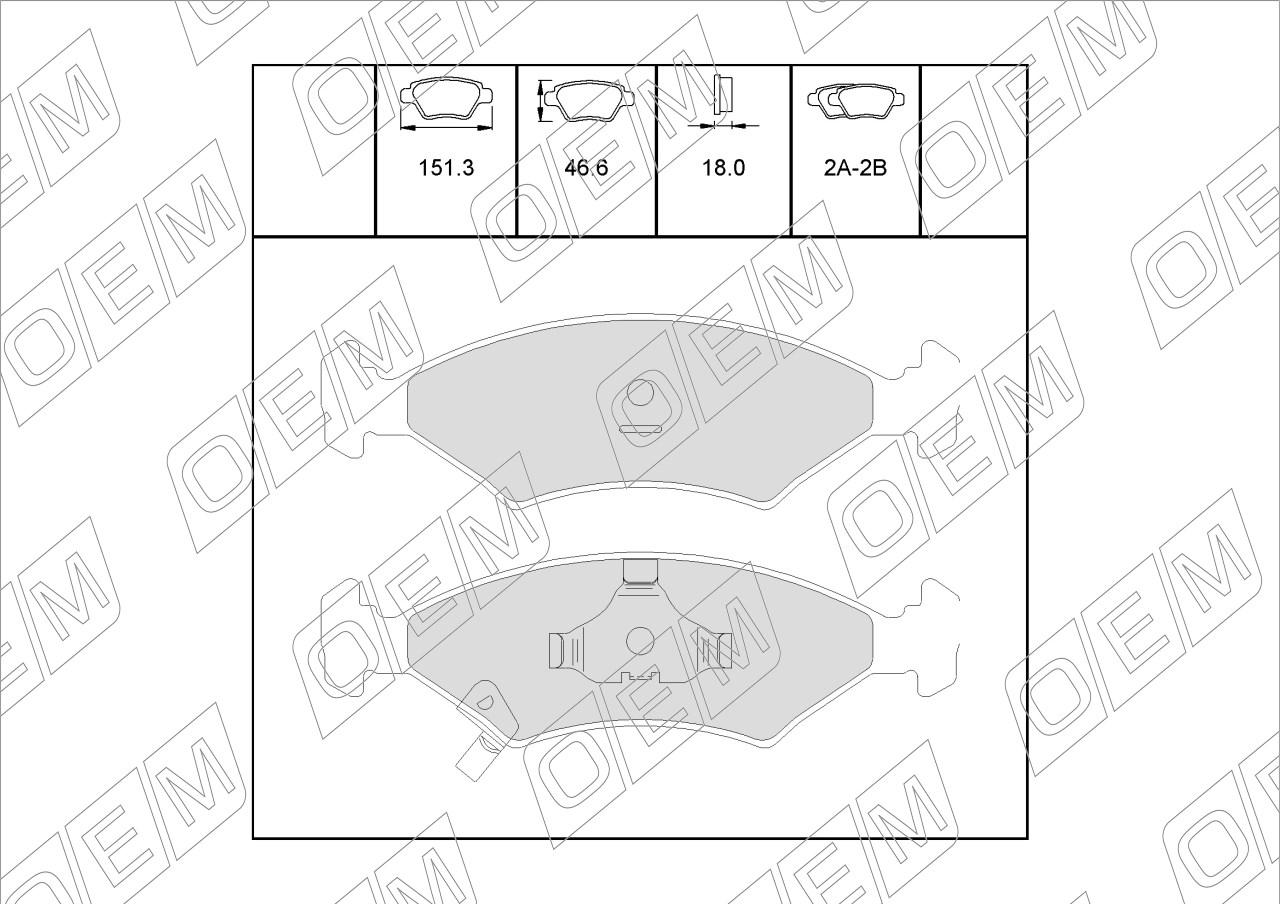 Колодки тормозные дисковые передние  Kia  Sportage  1 JA 