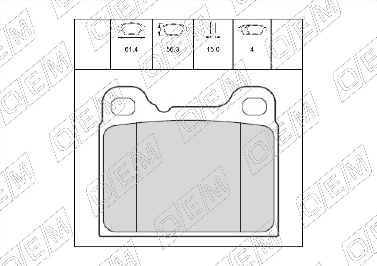 Колодки тормозные дисковые задние  Volvo  850  