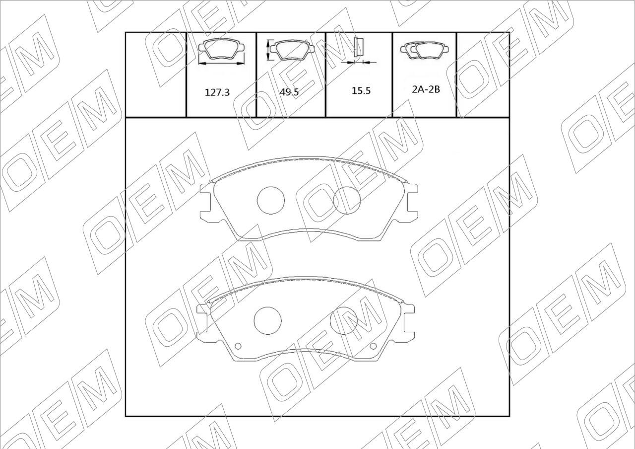 Колодки тормозные дисковые передние  Hyundai  Getz  