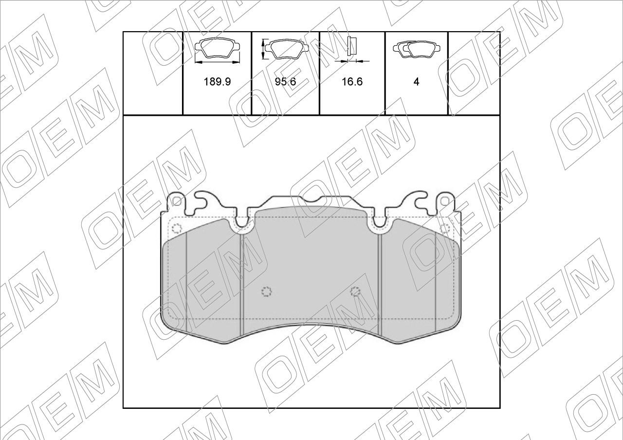 Колодки тормозные дисковые передние  Land Rover  Range Rover  4 L405 