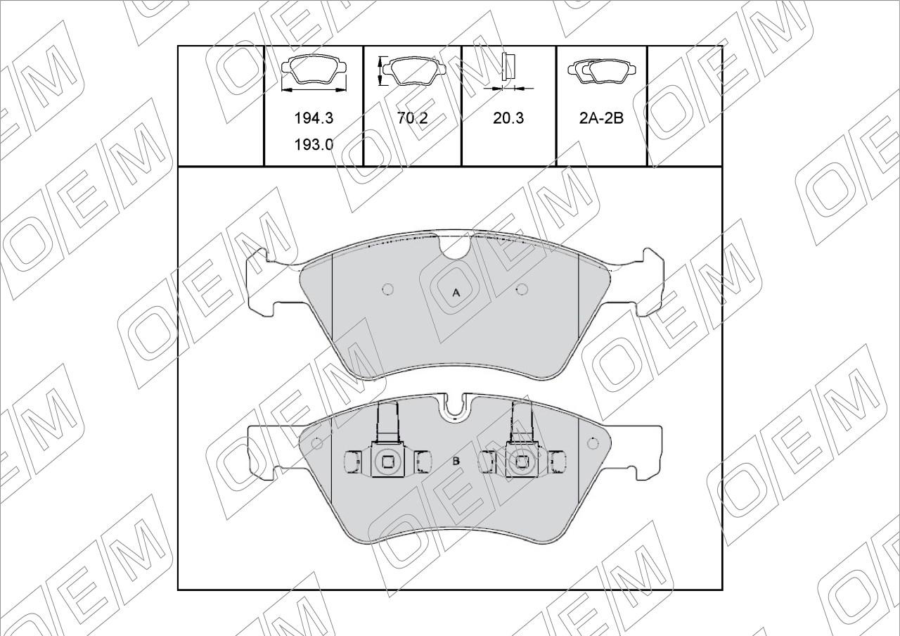 Колодки тормозные дисковые передние  Mercedes-Benz  E-Class  W211 