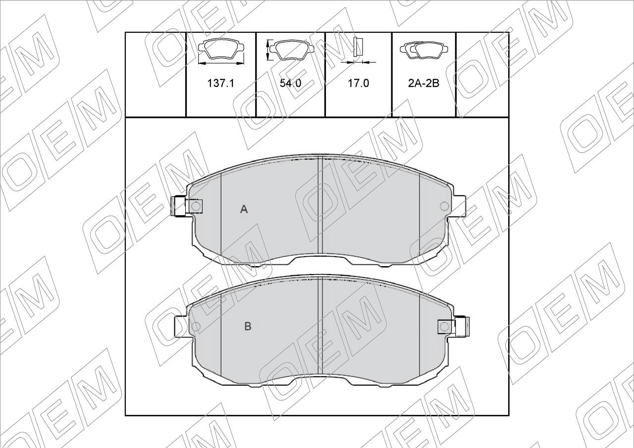 Колодки тормозные дисковые передние  Nissan  Teana  2 J32 