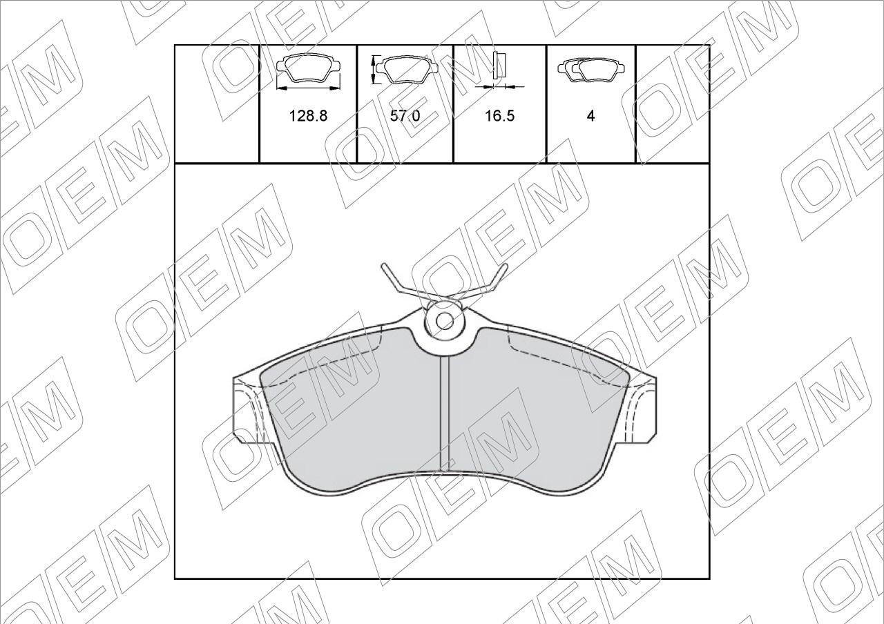 Колодки тормозные дисковые передние  Nissan  Almera  N16 