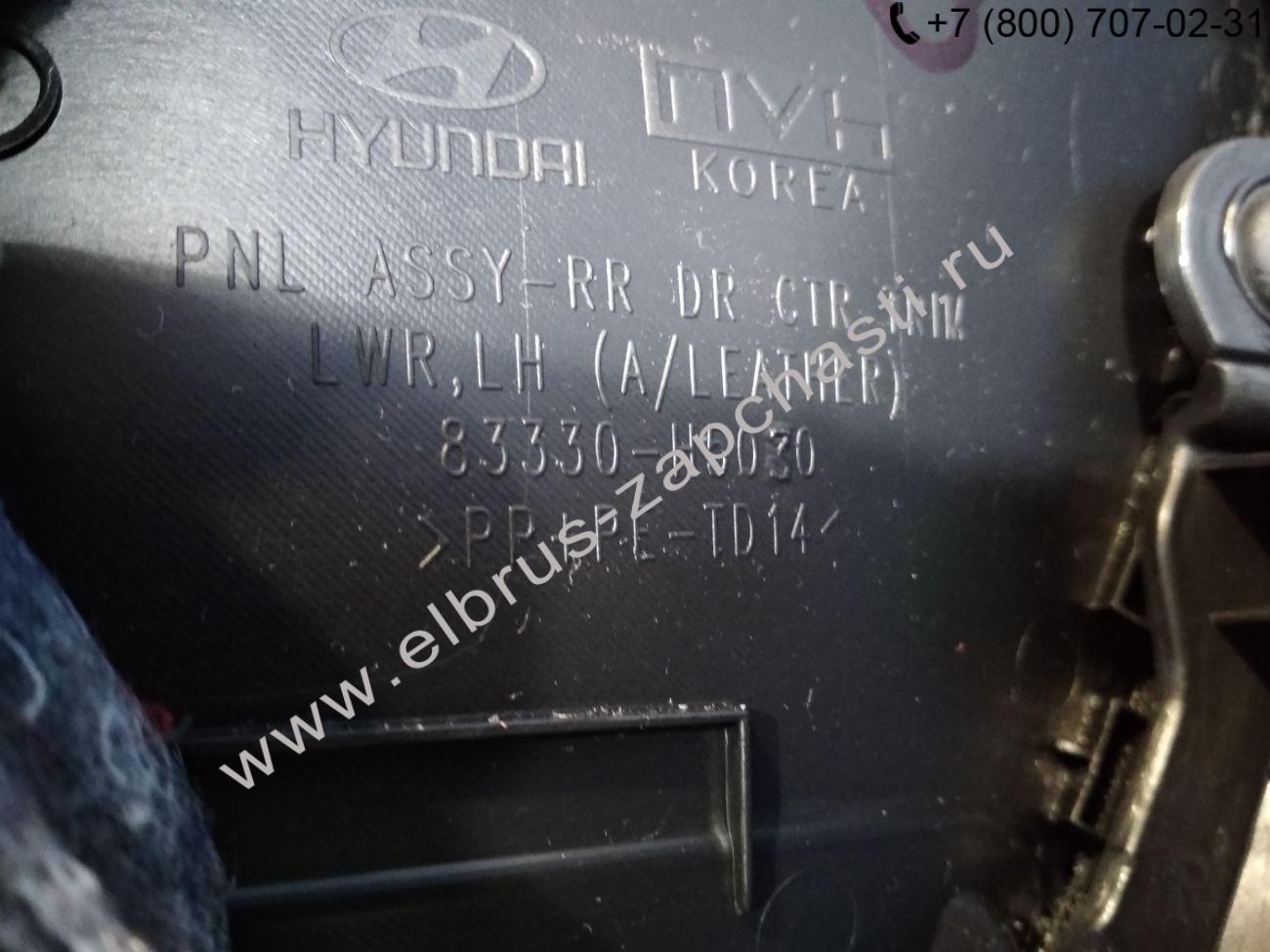 Обшивка двери задней левой Hyundai Solaris 2 (2017-нв) цена 0 руб.  83301H5031NTA